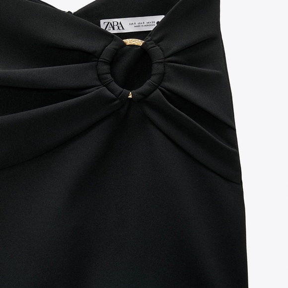 New ZARA Black Mini Skirt Size M - Picture 3 of 4